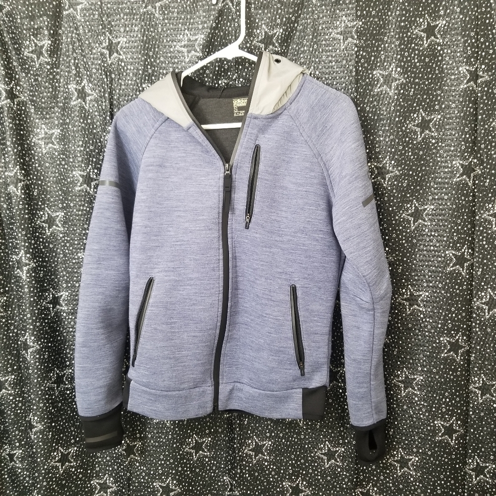 Adidas standard 19 3M reflective running jacket hoodie
